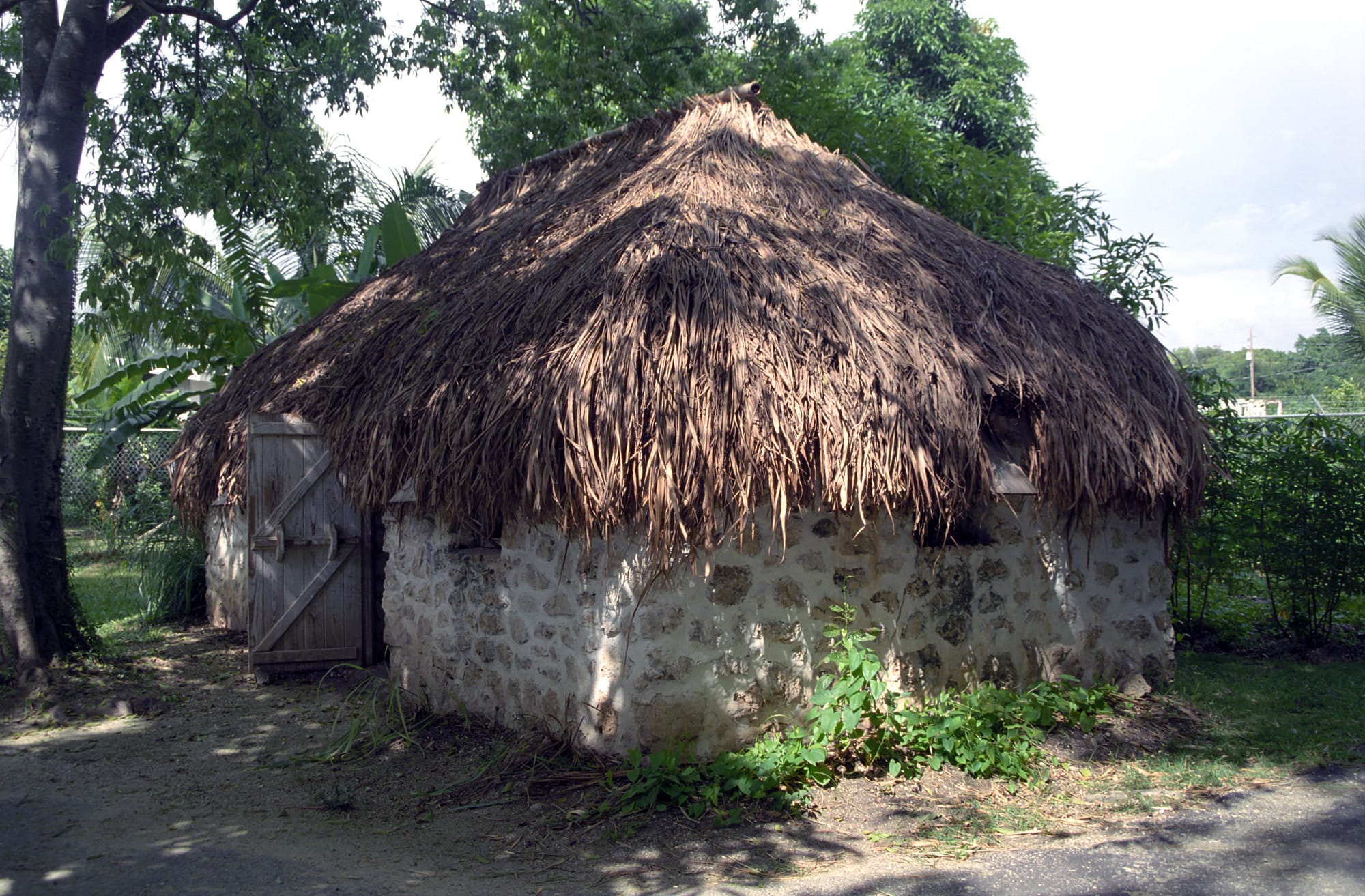 Historic slave hut at Tyrol Cot heritage site in Barbados